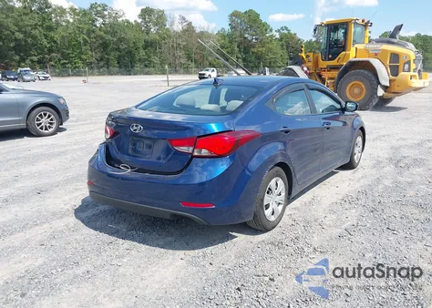 2016 Hyundai Elantra Se from USA, damaged, VIN 5NPDH4AE9GH666234